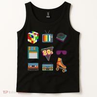 80's Retro Fashion Throwback Culture Disco Music Party Lover Tank Top thumb 2