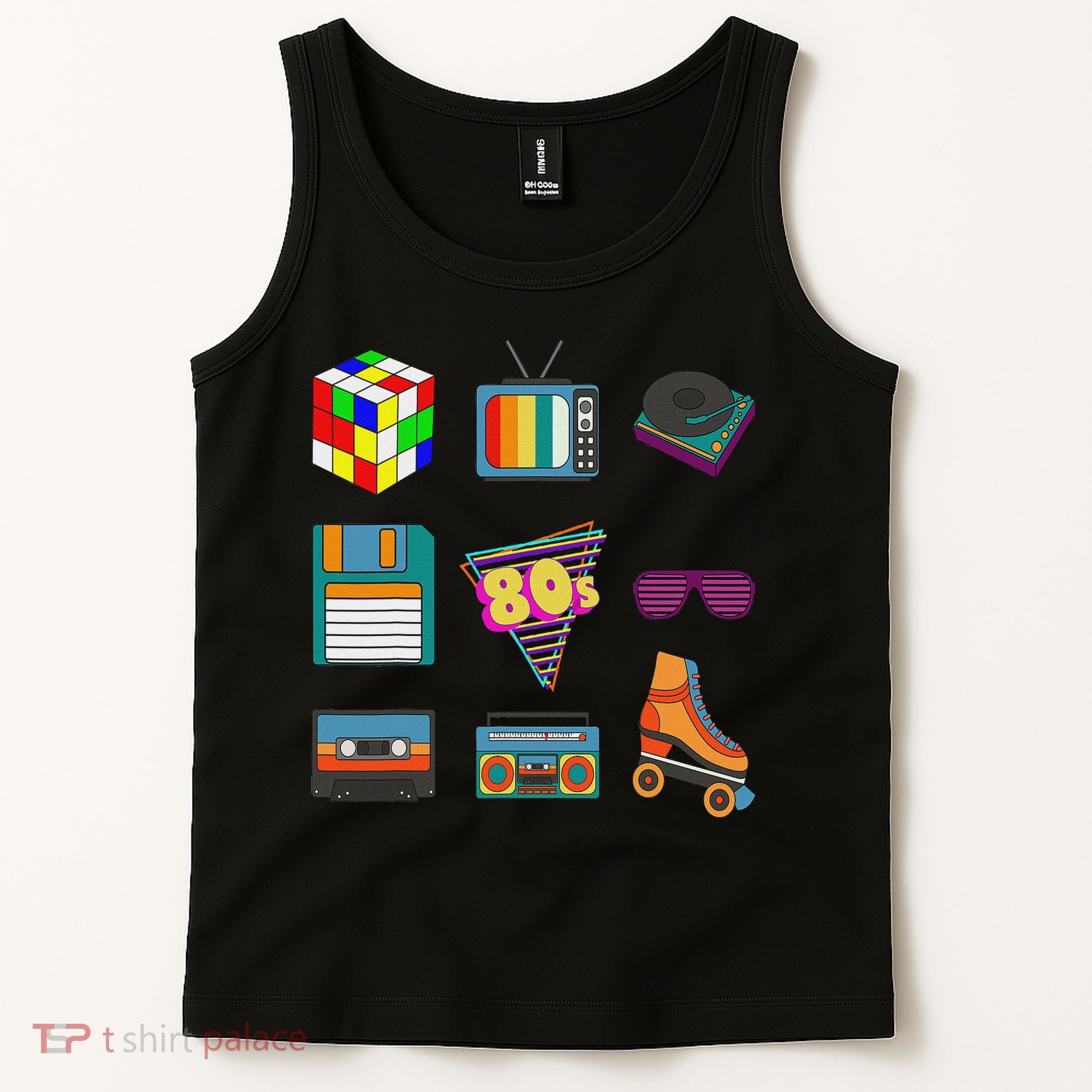 80's Retro Fashion Throwback Culture Disco Music Party Lover Tank Top