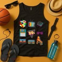 80's Retro Fashion Throwback Culture Disco Music Party Lover Tank Top thumb 4