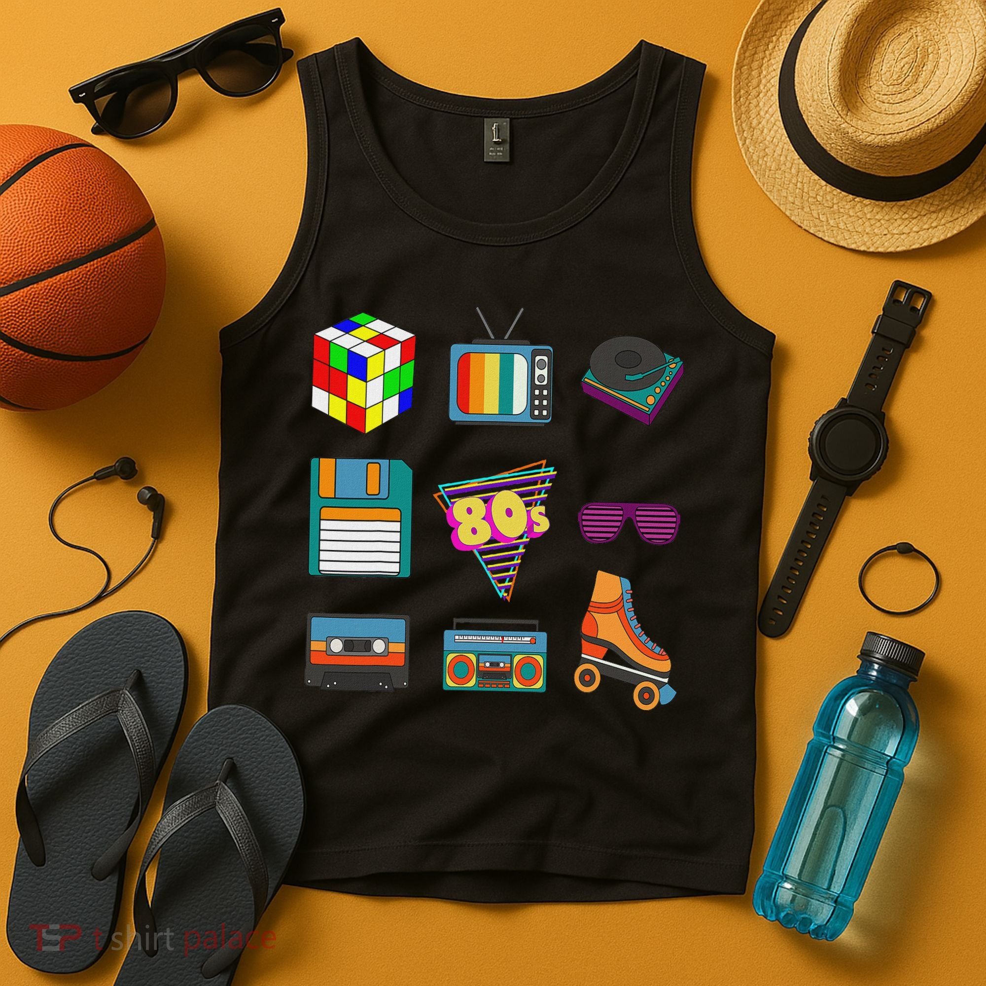 80's Retro Fashion Throwback Culture Disco Music Party Lover Tank Top