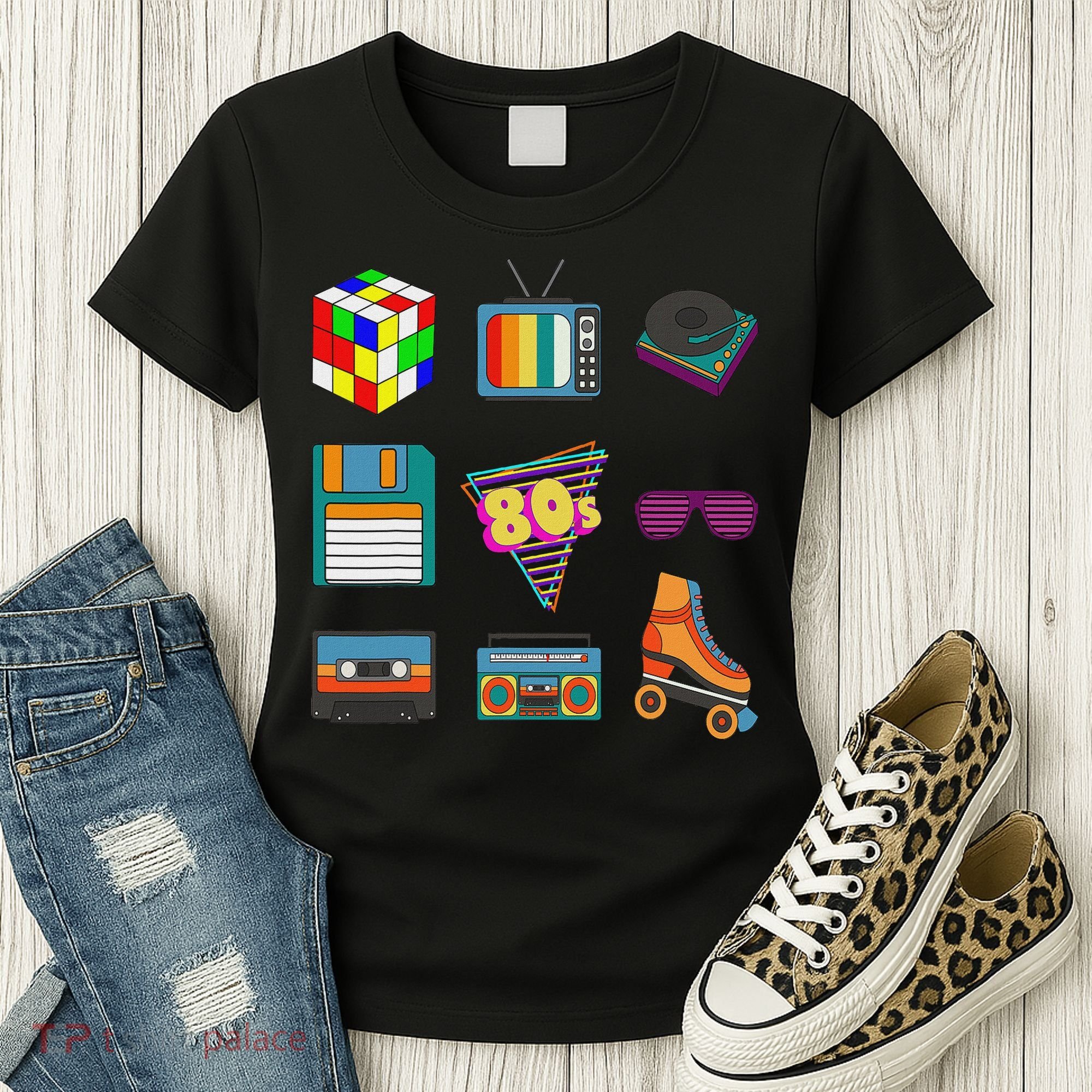 80's Retro Fashion Throwback Culture Disco Music Party Lover Women's T-Shirt