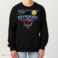 80's Reykjavik Iceland Gift Cute Gift Midnight Sun Women's Sweatshirt thumb 0