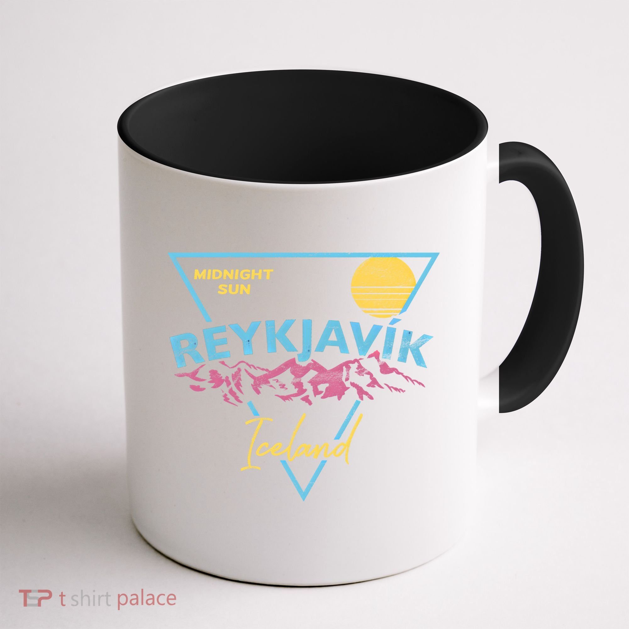 80's Reykjavik Iceland Gift Cute Gift Midnight Sun Coffee Mug