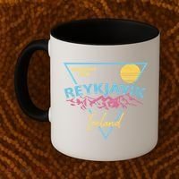 80's Reykjavik Iceland Gift Cute Gift Midnight Sun Coffee Mug thumb 2