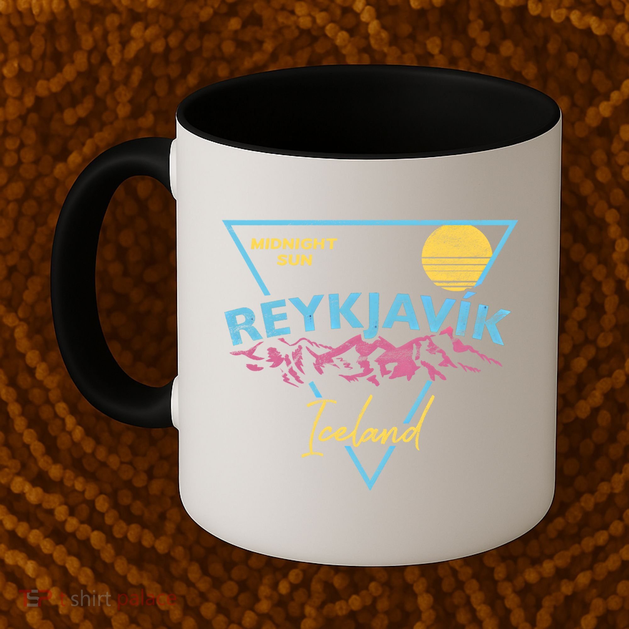 80's Reykjavik Iceland Gift Cute Gift Midnight Sun Coffee Mug