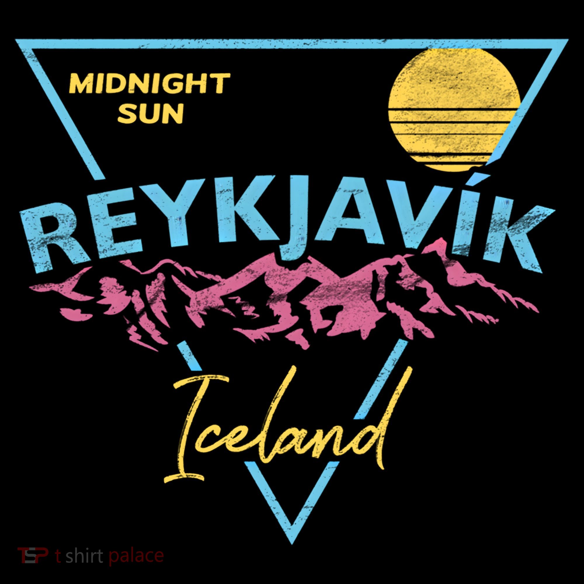 80's Reykjavik Iceland Gift Cute Gift Midnight Sun Women's Hoodie