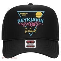 80's Reykjavik Iceland Gift Cute Gift Midnight Sun Hat thumb 0