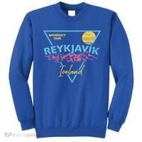 80's Reykjavik Iceland Gift Cute Gift Midnight Sun Sweatshirt thumb 0