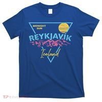 80's Reykjavik Iceland Gift Cute Gift Midnight Sun T-Shirt thumb 0