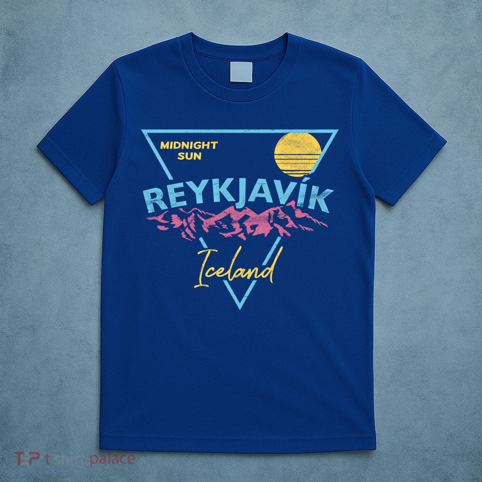 80's Reykjavik Iceland Gift Cute Gift Midnight Sun T-Shirt