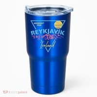 80's Reykjavik Iceland Gift Cute Gift Midnight Sun Tumbler thumb 0