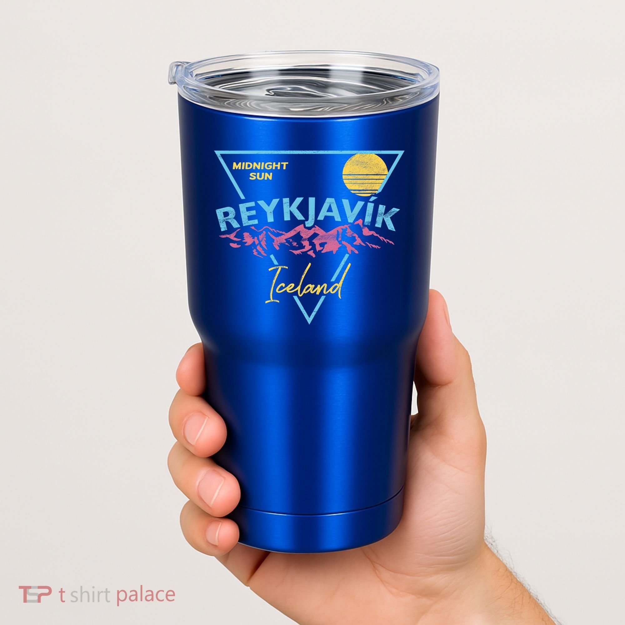 80's Reykjavik Iceland Gift Cute Gift Midnight Sun Tumbler