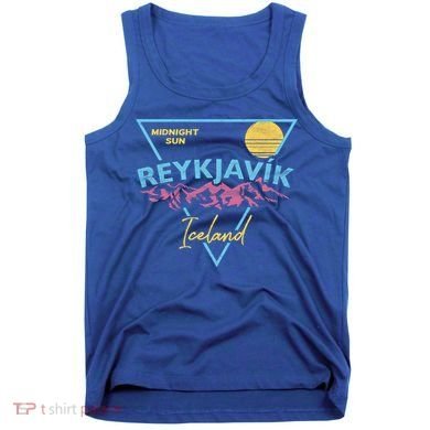 80's Reykjavik Iceland Gift Cute Gift Midnight Sun Tank Top