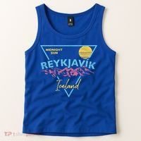 80's Reykjavik Iceland Gift Cute Gift Midnight Sun Tank Top thumb 2