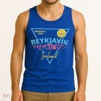 80's Reykjavik Iceland Gift Cute Gift Midnight Sun Tank Top thumb 3