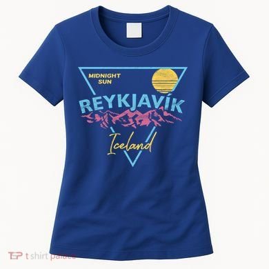 80's Reykjavik Iceland Gift Cute Gift Midnight Sun Women's T-Shirt