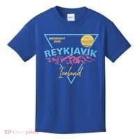 80's Reykjavik Iceland Gift Cute Gift Midnight Sun Kids T-Shirt thumb 0