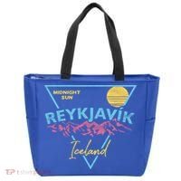 80's Reykjavik Iceland Gift Cute Gift Midnight Sun Tote Bag thumb 0