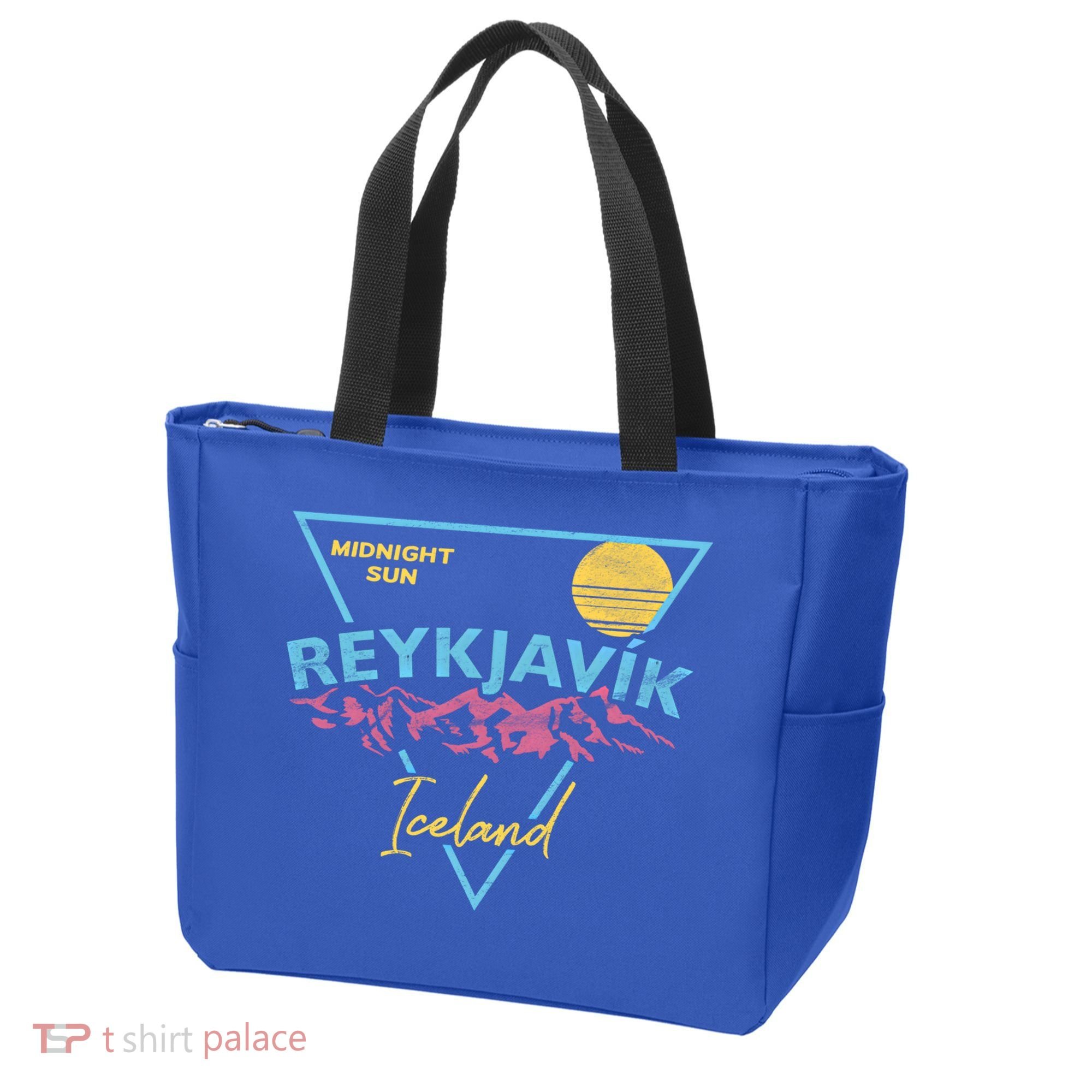 80's Reykjavik Iceland Gift Cute Gift Midnight Sun Tote Bag