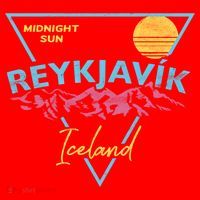 80's Reykjavik Iceland Gift Cute Gift Midnight Sun Santa Hat thumb 1