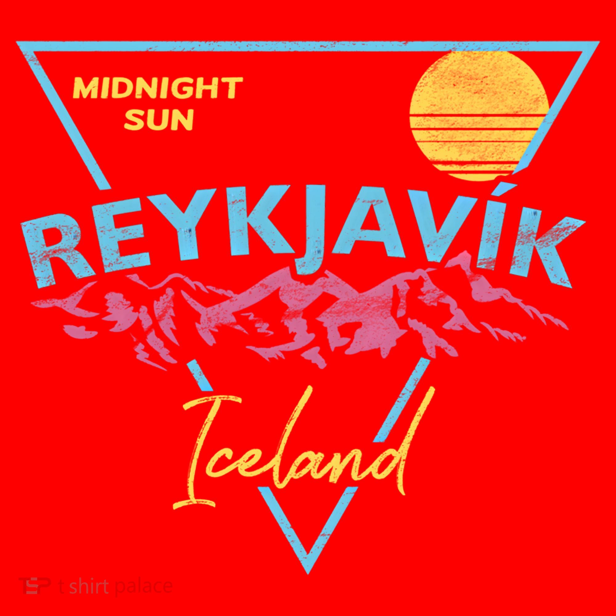 80's Reykjavik Iceland Gift Cute Gift Midnight Sun Santa Hat
