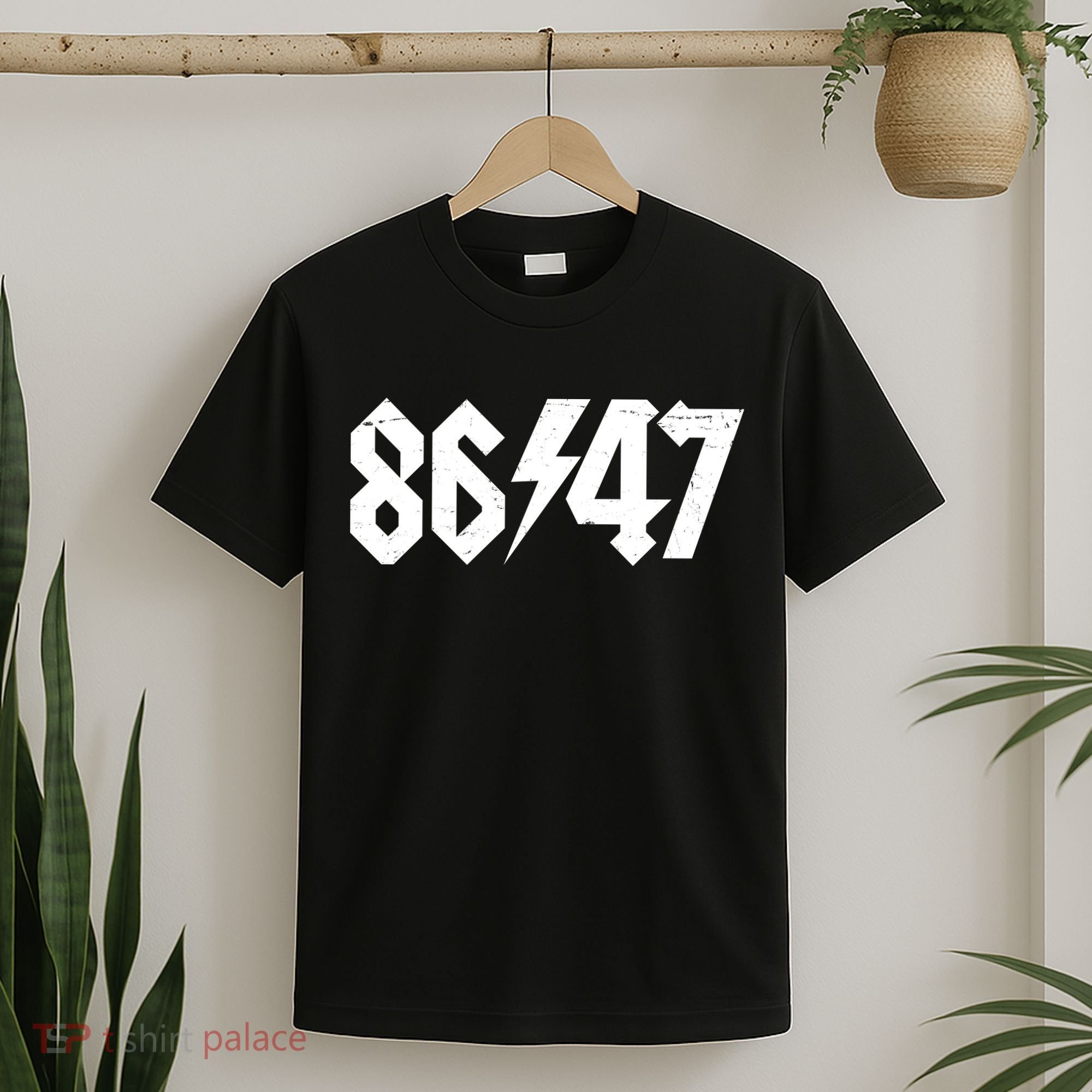 8647 Retro Vintage 80s Style Rock Anti Trump T-Shirt