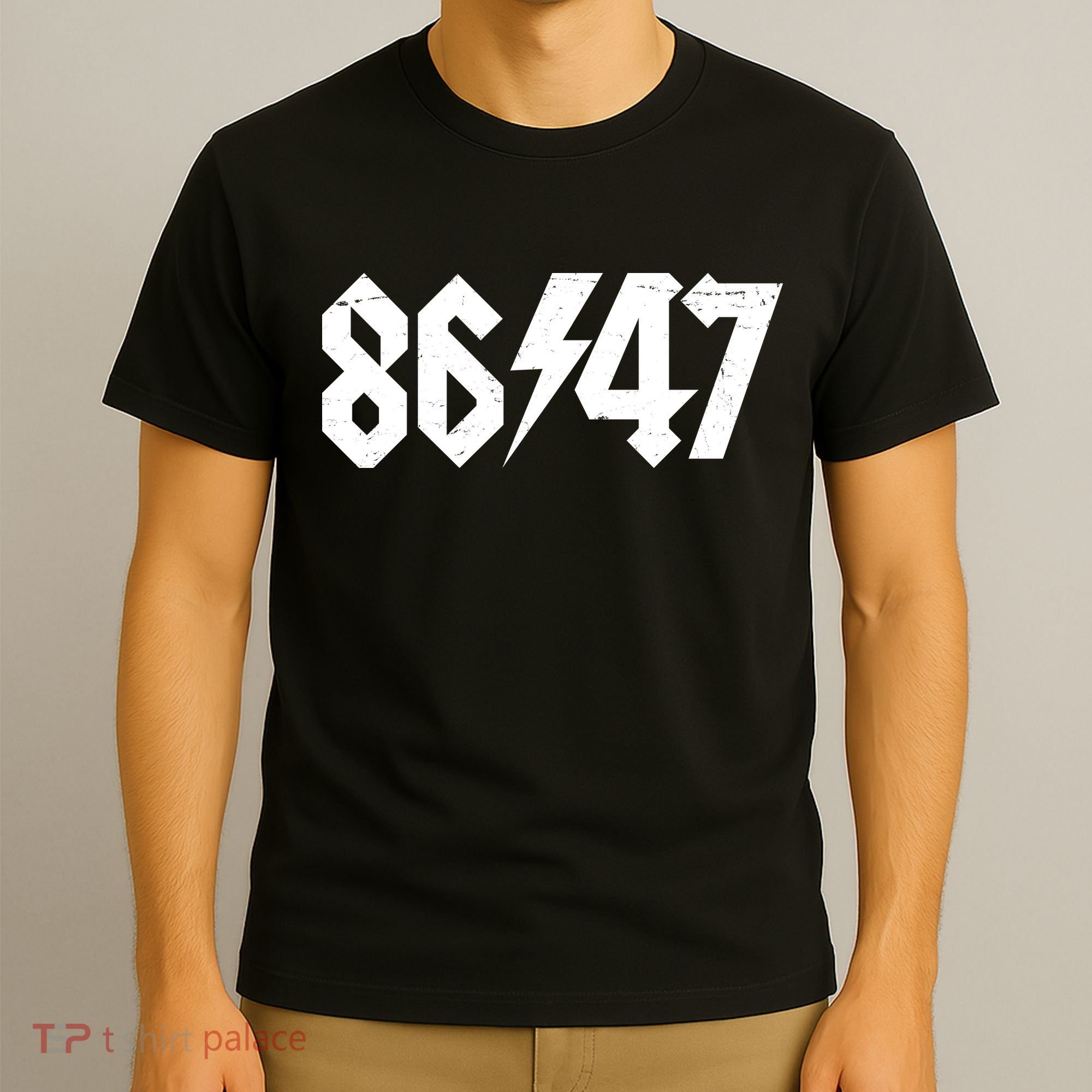 8647 Retro Vintage 80s Style Rock Anti Trump T-Shirt