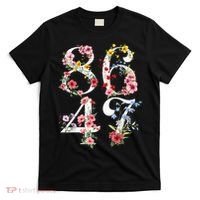 8647 Subtle Anti 45 47 Funny 86 47 Floral Boho Feminist T-Shirt thumb 0