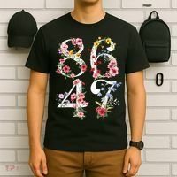 8647 Subtle Anti 45 47 Funny 86 47 Floral Boho Feminist T-Shirt thumb 6