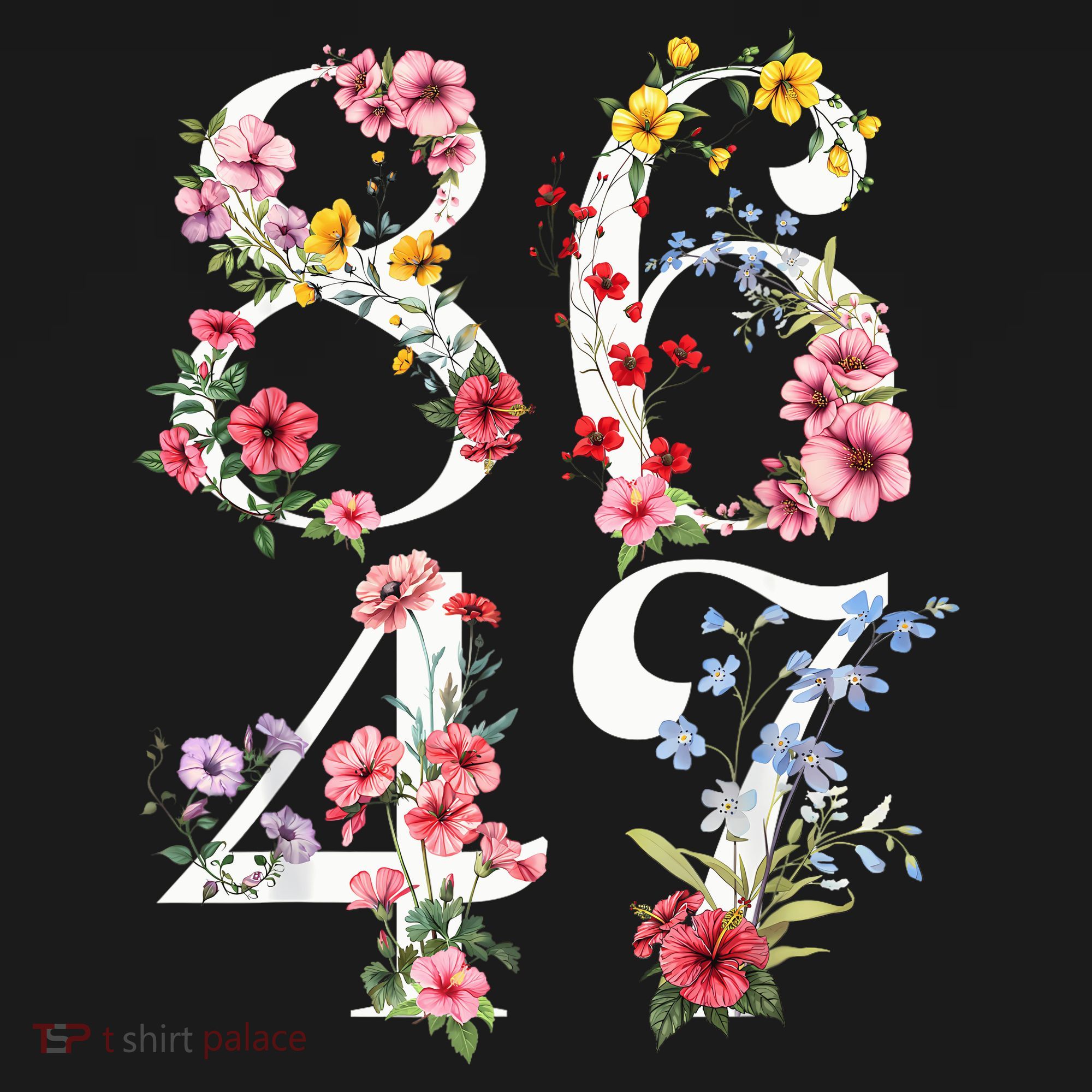 8647 Subtle Anti 45 47 Funny 86 47 Floral Boho Feminist T-Shirt