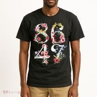 8647 Subtle Anti 45 47 Funny 86 47 Floral Boho Feminist Tall T-Shirt thumb 2
