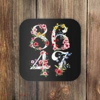 8647 Subtle Anti 45 47 Funny 86 47 Floral Boho Feminist Coaster thumb 0