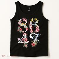 8647 Subtle Anti 45 47 Funny 86 47 Floral Boho Feminist Tank Top thumb 2