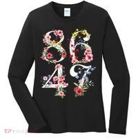 8647 Subtle Anti 45 47 Funny 86 47 Floral Boho Feminist Women's Long Sleeve Shirt thumb 0