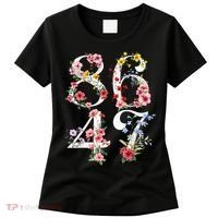8647 Subtle Anti 45 47 Funny 86 47 Floral Boho Feminist Women's T-Shirt thumb 0