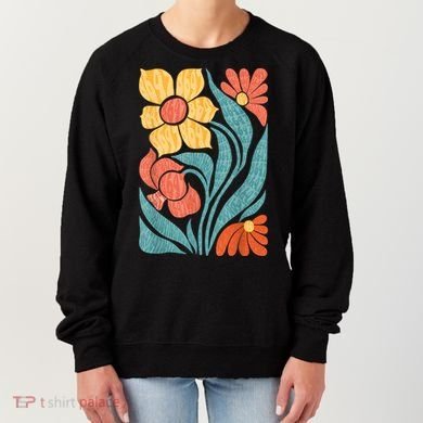 8647 Subtle Anti Trump Floral Boho Women's Sweatshirt