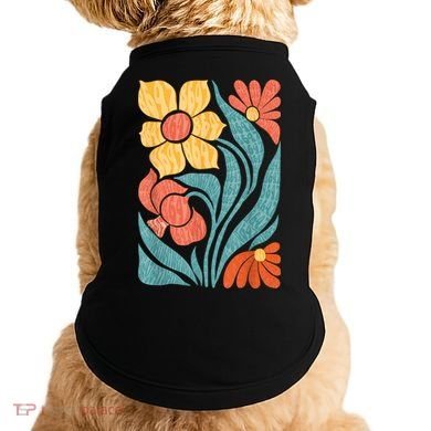 8647 Subtle Anti Trump Floral Boho Doggie Tank