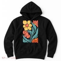 8647 Subtle Anti Trump Floral Boho Hoodie thumb 0