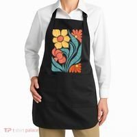 8647 Subtle Anti Trump Floral Boho Apron thumb 2