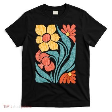 8647 Subtle Anti Trump Floral Boho T-Shirt