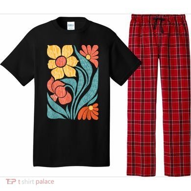 8647 Subtle Anti Trump Floral Boho Pajama Set