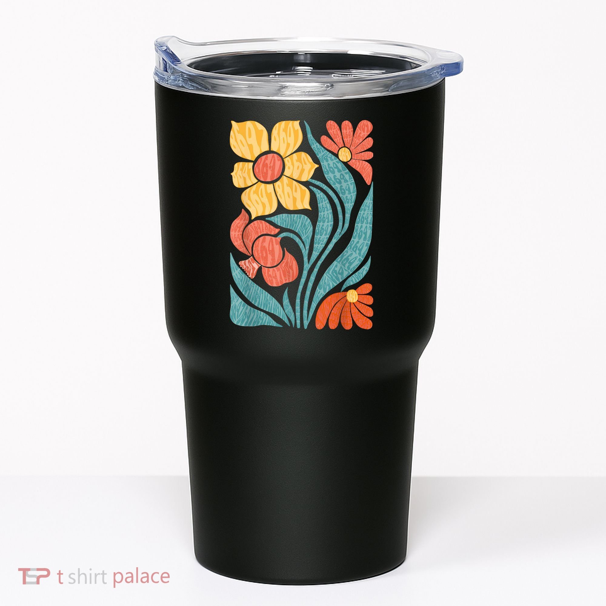 8647 Subtle Anti Trump Floral Boho Tumbler