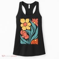 8647 Subtle Anti Trump Floral Boho Women's Tank Top thumb 0