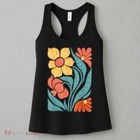 8647 Subtle Anti Trump Floral Boho Women's Tank Top thumb 3