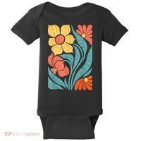 8647 Subtle Anti Trump Floral Boho Baby Bodysuit thumb 0