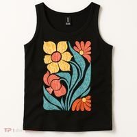 8647 Subtle Anti Trump Floral Boho Tank Top thumb 2