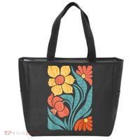 8647 Subtle Anti Trump Floral Boho Tote Bag thumb 0