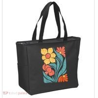 8647 Subtle Anti Trump Floral Boho Tote Bag thumb 2