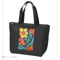 8647 Subtle Anti Trump Floral Boho Tote Bag thumb 3