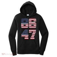 8647 Subtle Anti Funy 86 47 Retro America Flag Women's Hoodie thumb 0